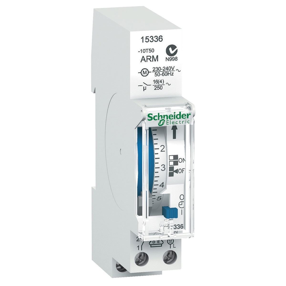 15336 SCHNEIDER ELECTRIC ANALOG DIN RAIL TIME SWITCH