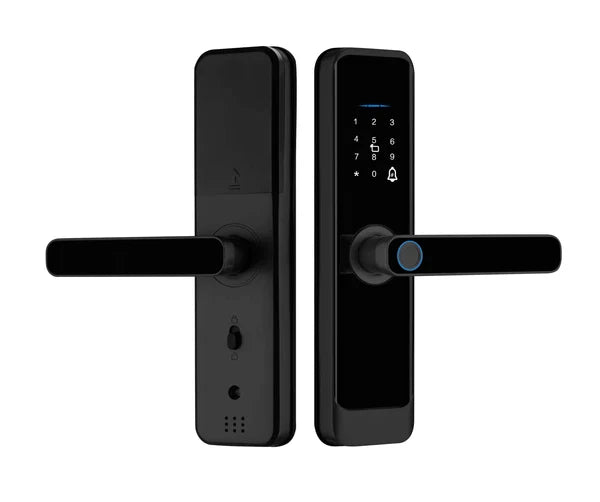 SL17   SMART DOOR LOCK BLACK TUYA APP WIFI