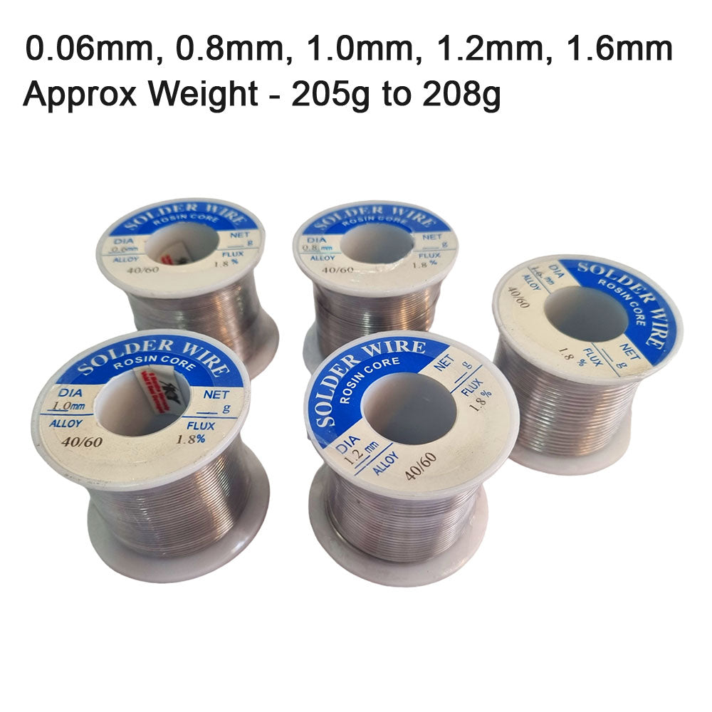 SLDR-06MM SOLDER WIRE 0.6M 100G