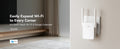 AX1500 Wi-Fi 6 dual-band mesh range extender designed to eliminate wireless dead zones
