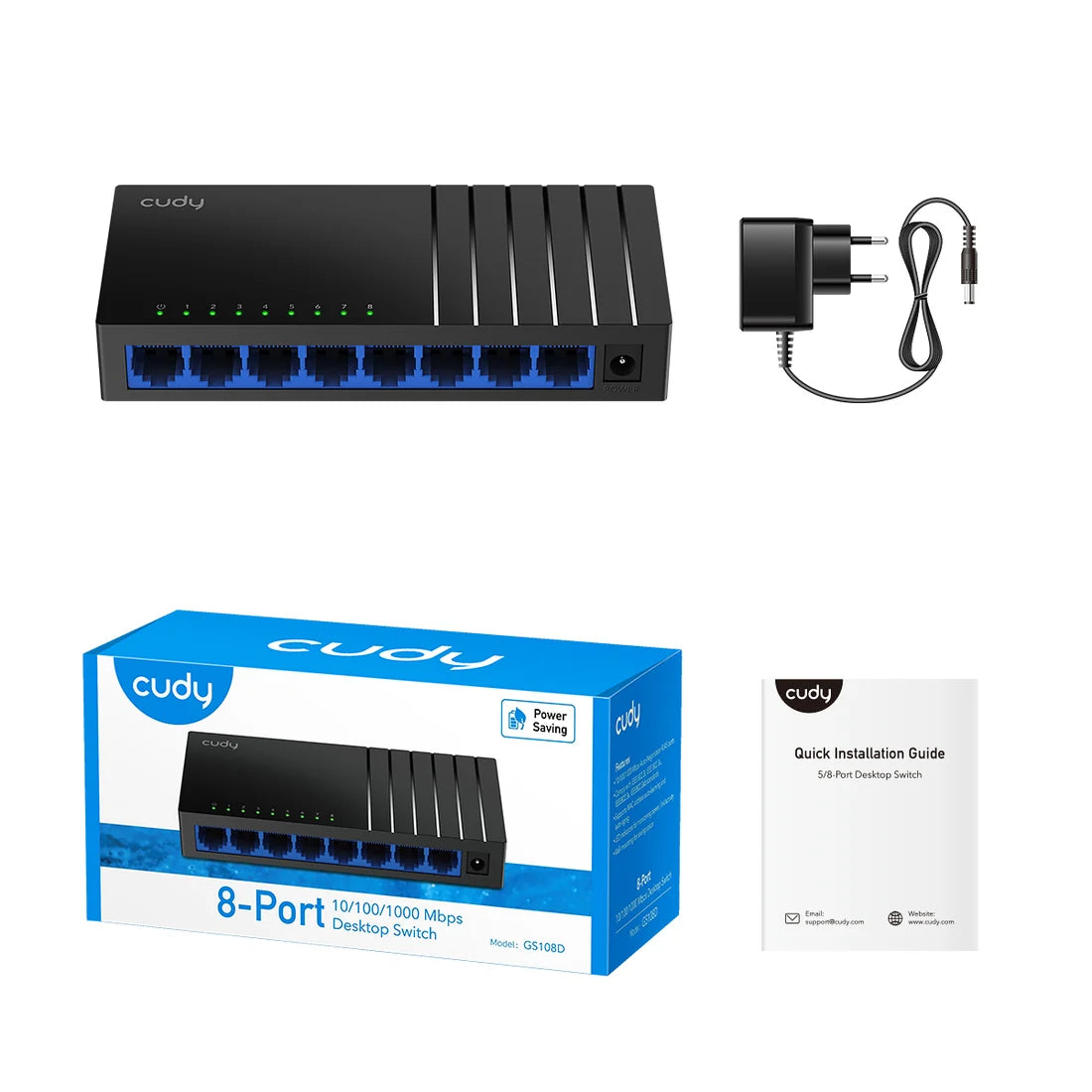 CUDY 8 PORT GIGABIT DESKTOP SWITCH